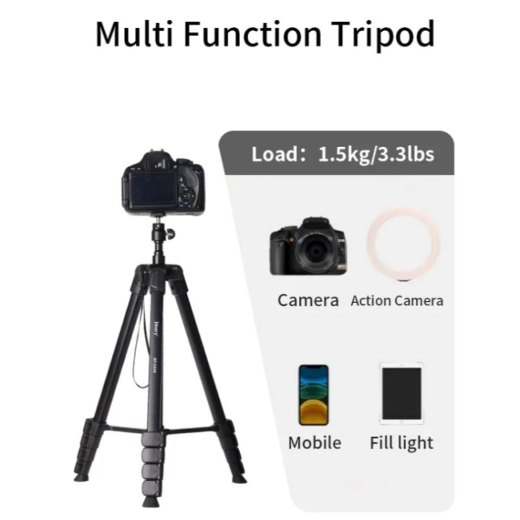 JMARY KP2208 Photography Live Streaming 1.7m Fill Light Camera Metal Tripod Holder - Tripods by Jmary | Online Shopping UK | buy2fix