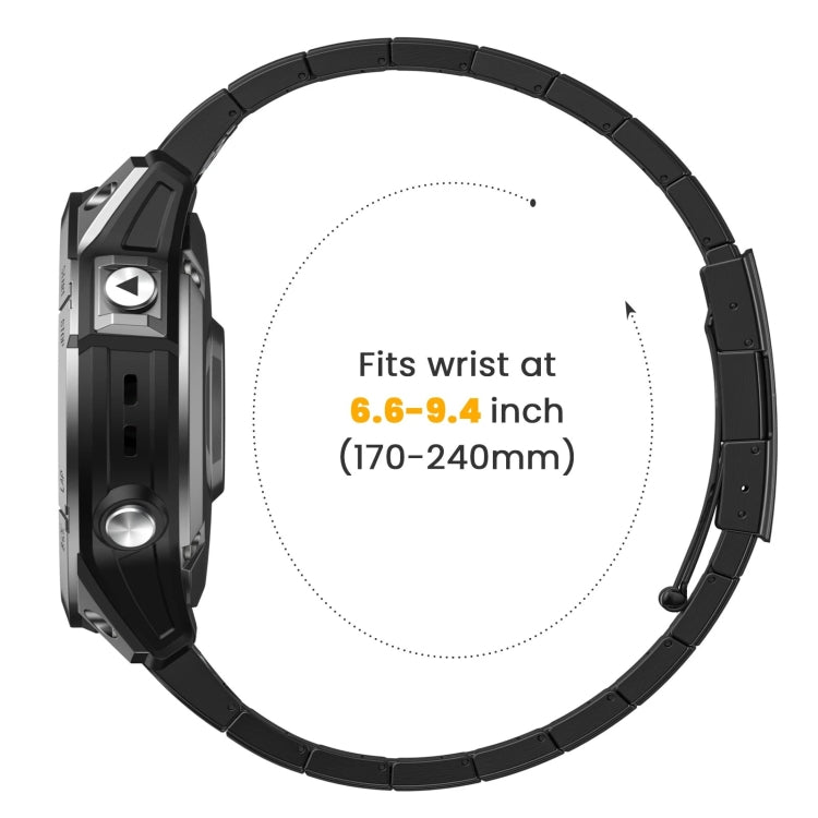 For Garmin Fenix 5X Plus 26mm Titanium Alloy Quick Release Watch Band(Black) - Watch Bands by buy2fix | Online Shopping UK | buy2fix