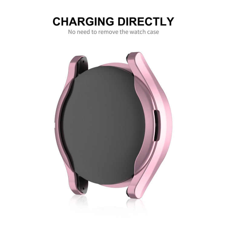 For Samsung Galaxy Watch6 Classic 43mm ENKAY Hat-Prince Electroplated Soft TPU Case + 0.2mm 9H Glass Screen Protector(Black) - Watch Cases by ENKAY | Online Shopping UK | buy2fix