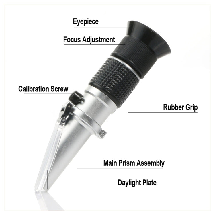 RZ117 Optical Brix Meter Handheld High Concentration Brix Meter Honey Sugar Meter 0-90 Range - Consumer Electronics by buy2fix | Online Shopping UK | buy2fix