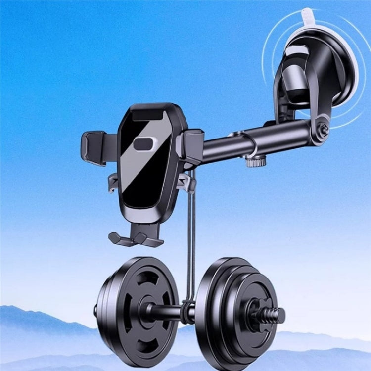 D-41+121+120 Multifunctional Telescopic Suction Cup Cell Phone Bracket - Car Holders by buy2fix | Online Shopping UK | buy2fix