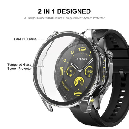 For Huawei Watch GT 4 41mm ENKAY Hat-Prince Full Coverage PC + Tempered Film Integrated Watch Protective Case(Dark Green) - Watch Cases by ENKAY | Online Shopping UK | buy2fix