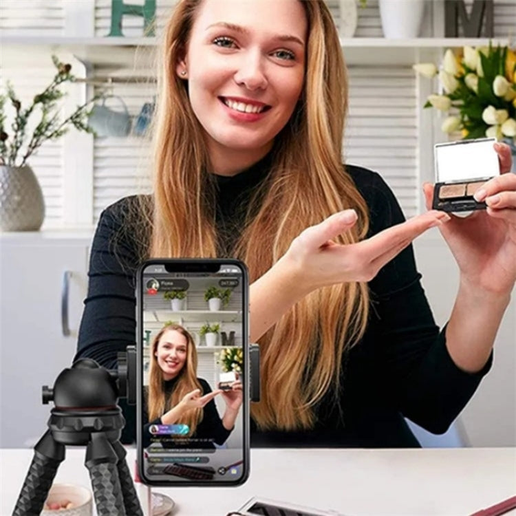 JMARY MT25 Portable Black With Phone Holder Ball Head Selfie Stick Flexible Octopus Tripod - Tripods by Jmary | Online Shopping UK | buy2fix