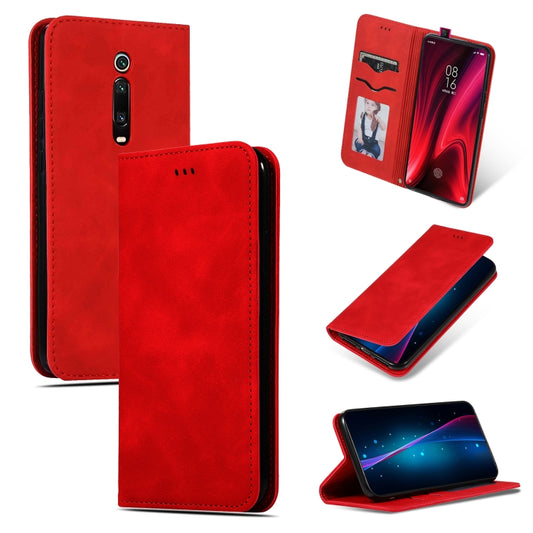 Retro Skin Feel Business Magnetic Horizontal Flip Leather Case for Xiaomi Mi 9T  / Mi 9T Pro / Redmi K20  /  K20 Pro(Red) - Xiaomi Cases by buy2fix | Online Shopping UK | buy2fix