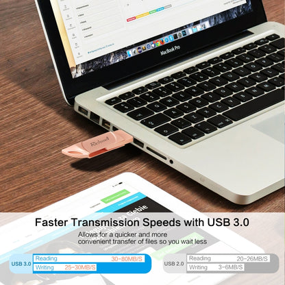 Richwell DXZ66 USB Flash Disk 16G 3 in 1 Micro USB + 8 Pin + USB 3.0 Compatible IPhone & IOS(Silver) - U Disk & Card Reader by Richwell | Online Shopping UK | buy2fix