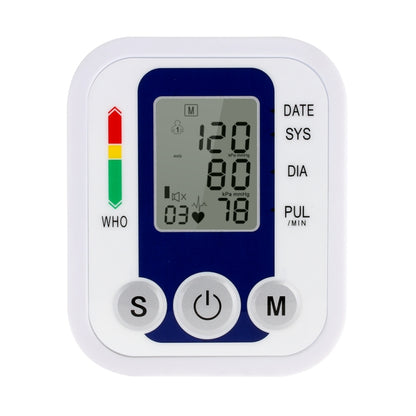 ZK-B02   Automatic Digital Upper Arm Blood Pressure Monitor Sphygmomanometer Pressure Gauge Heart Beat Rate Meter Tonometer Pulsometer - Sphygmomanometer by buy2fix | Online Shopping UK | buy2fix