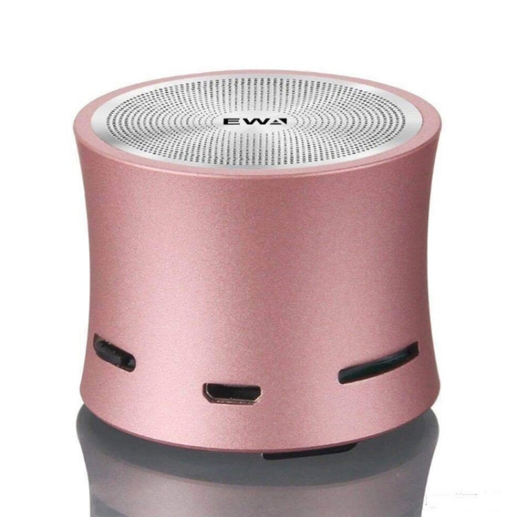 EWA A104 Bluetooth Speaker MP3 Player Portable Speaker Metallic USB Input MP3 Player Stereo Multimedia Speaker(Rose Gold) - Mini Speaker by EWA | Online Shopping UK | buy2fix