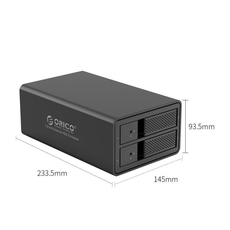 ORICO 9528U3 3.5-Inch External Hard Drive Enclosure(Black) - HDD Enclosure by ORICO | Online Shopping UK | buy2fix