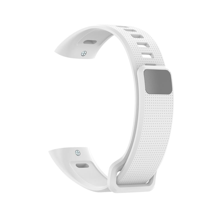 For Huawei Band 2 Pro / Band 2 / ERS-B19 / ERS-B29 Sports Bracelet Silicone Watch Band(White) - Smart Wear by buy2fix | Online Shopping UK | buy2fix