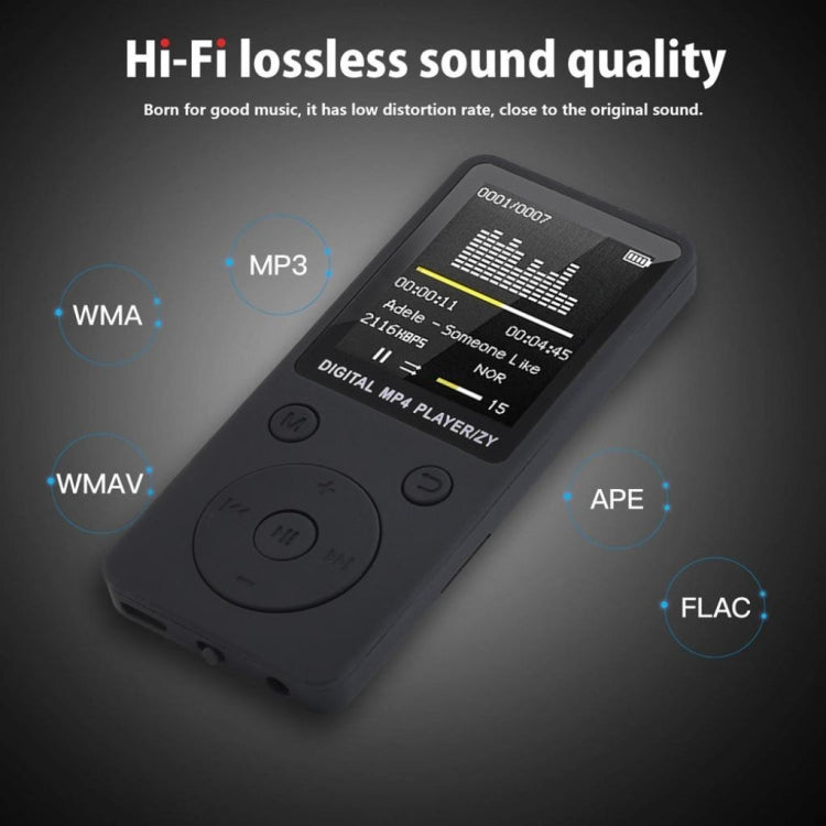 Portable MP4 Lossless Sound Music Player FM Recorder Walkman Player Mini Support Music, Radio, Recording, MP3, TF Card, No Memory(White) - Consumer Electronics by buy2fix | Online Shopping UK | buy2fix