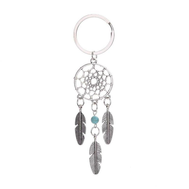 2 PCS Fashion Simple Dream Catcher Series Beads Keychain(Green) - Key Rings by buy2fix | Online Shopping UK | buy2fix