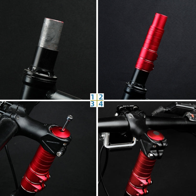 FMFXTR Mountain Bike Handlebar Aluminum Alloy Height Increaser, Increase Height:8.5cm(Red) - Outdoor & Sports by FMFXTR | Online Shopping UK | buy2fix