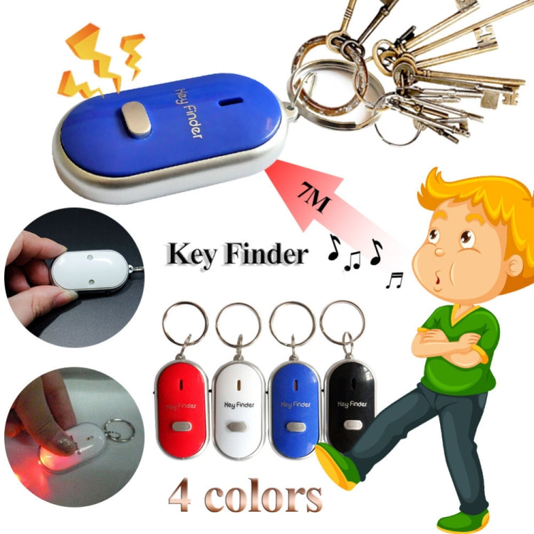 Mini LED Whistle Key Finder Flashing Beeping Remote Lost Keyfinder Locator Keyring for children(blue) - Security by buy2fix | Online Shopping UK | buy2fix