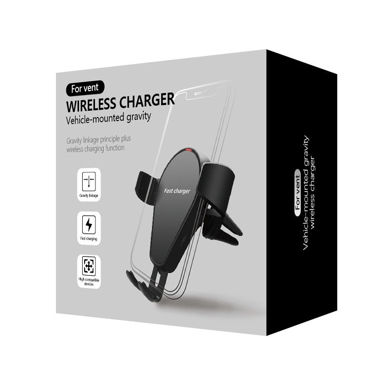 KT-C5 15W Rotatable Car Gravity Wireless Charger Air Outlet Mobile Phone Holder - In Car by buy2fix | Online Shopping UK | buy2fix