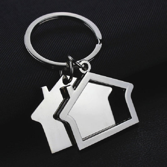 2 PCS Creative House Keychain Cottage Small Gift Pendant - In Car by buy2fix | Online Shopping UK | buy2fix