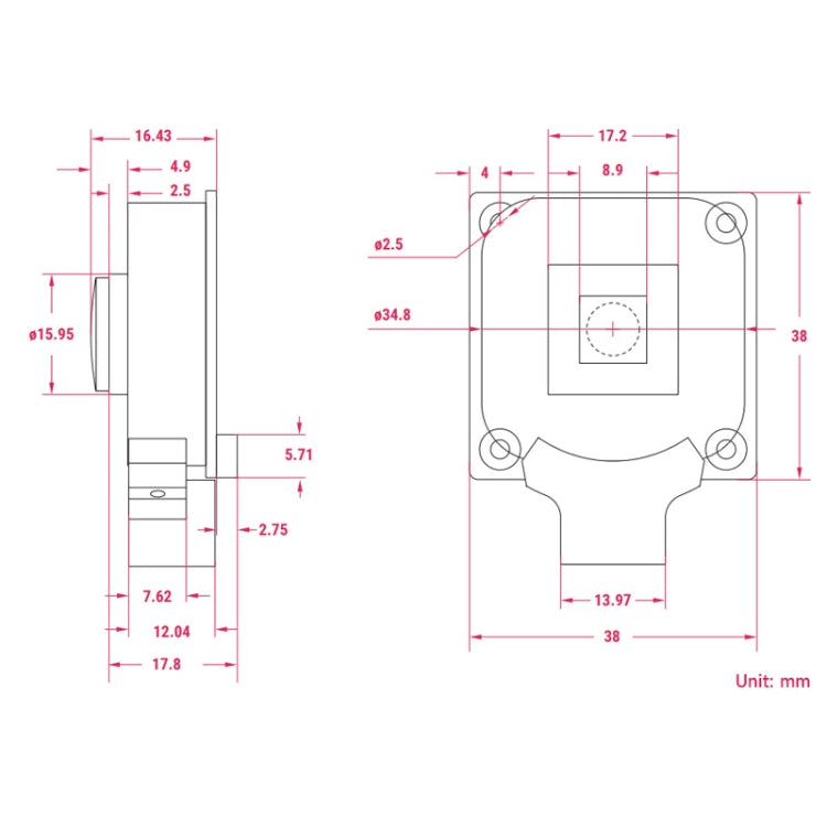 Waveshare For Raspberry Pi Camera M12 High Sensitivity Lens, 12.3MP IMX477R Sensor, 23945 - Consumer Electronics by WAVESHARE | Online Shopping UK | buy2fix