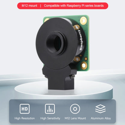 Waveshare For Raspberry Pi Camera M12 High Sensitivity Lens, 12.3MP IMX477R Sensor, 23945 - Consumer Electronics by WAVESHARE | Online Shopping UK | buy2fix