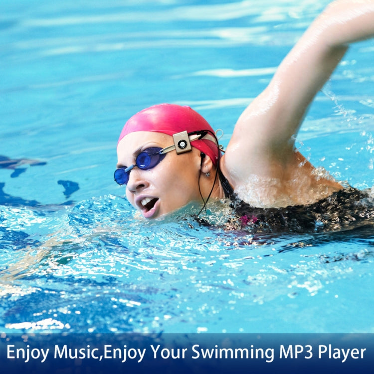 C26 IPX8 Waterproof Swimming Diving Sports MP3 Music Player with Clip & Earphone, Support FM, Memory:8GB(White) - Consumer Electronics by buy2fix | Online Shopping UK | buy2fix