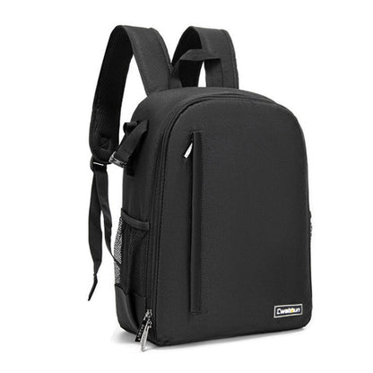 CADeN Shoulder Digital Camera Bag Outdoor Nylon Photography Backpack(Black Small Bag) - Backpack by CADeN | Online Shopping UK | buy2fix