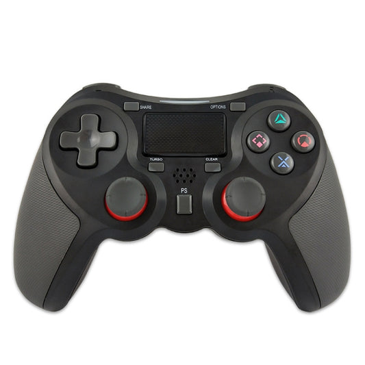 Rubberized Wireless Game Controller Bluetooth Handle for PS4 Host(black B) - Gamepads by buy2fix | Online Shopping UK | buy2fix