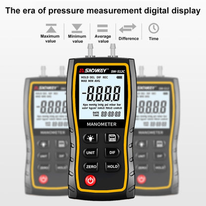 SNDWAY SW512 High Precision Digital Positive and Negative Differential Pressure Tester - Other Tester Tool by SNDWAY | Online Shopping UK | buy2fix