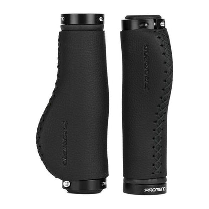 PROMEND Mountain Bicycle Sponge Leather Anti-Skid Grip Ergonomic Handle(All black line) - Bicycle Grips by PROMEND | Online Shopping UK | buy2fix