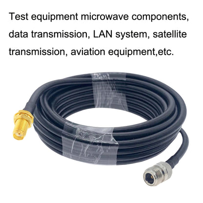 SMA Female to N Female RG58 Coaxial Adapter Cable, Cable Length:5m - Connectors by buy2fix | Online Shopping UK | buy2fix