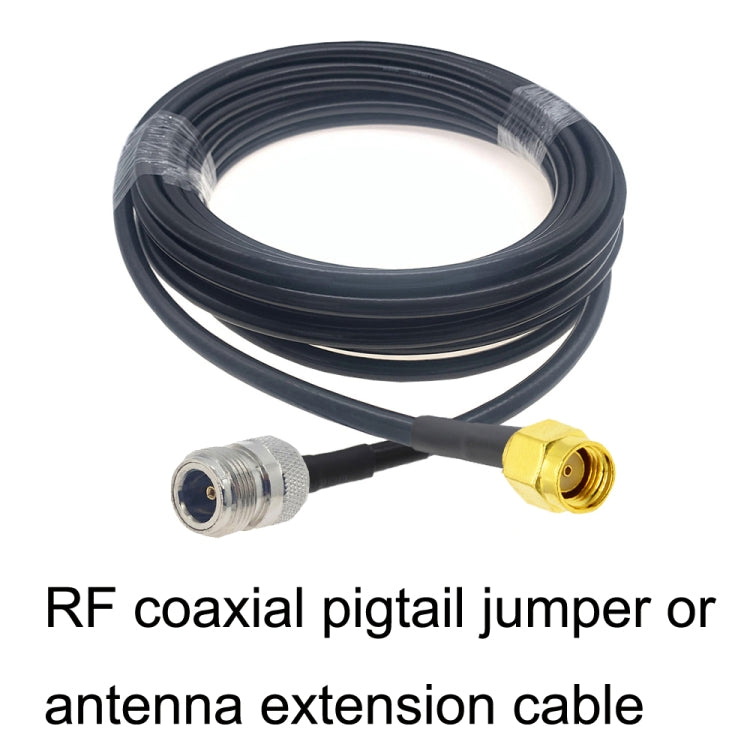 RP-SMA Male to N Female RG58 Coaxial Adapter Cable, Cable Length:3m - Connectors by buy2fix | Online Shopping UK | buy2fix