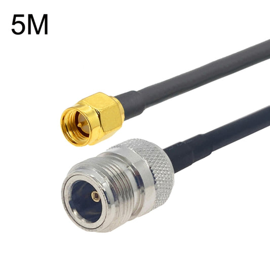 SMA Male to N Female RG58 Coaxial Adapter Cable, Cable Length:5m - Connectors by buy2fix | Online Shopping UK | buy2fix