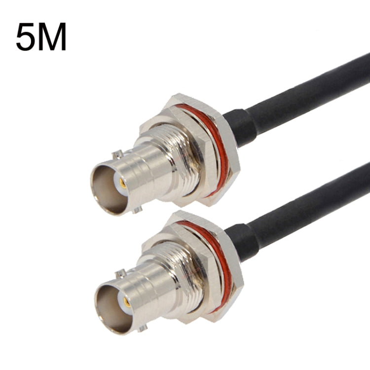 BNC Female To BNC Female RG58 Coaxial Adapter Cable, Cable Length:5m - Connectors by buy2fix | Online Shopping UK | buy2fix