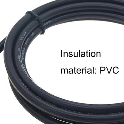 BNC Female With Waterproof Circle To BNC Male RG58 Coaxial Adapter Cable, Cable Length:1m - Connectors by buy2fix | Online Shopping UK | buy2fix