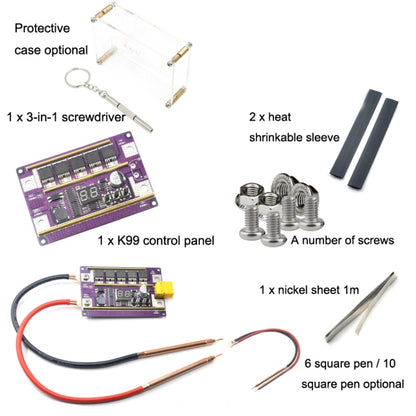 Model Airplane Battery Version 12V Digital Display DIY Battery Spot Welding Machine Pen Control, Style:6 Square Pen - Home & Garden by buy2fix | Online Shopping UK | buy2fix