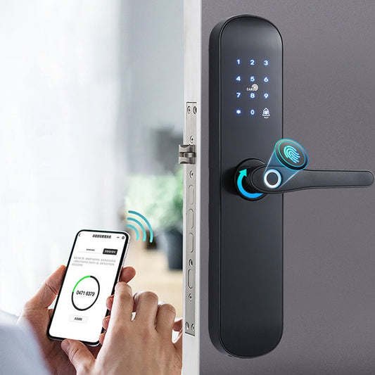 S011M Multi-functional Automatic Fingerprint Lock Hotel Apartment Intelligent Electronic Swipe Password Lock - Security by buy2fix | Online Shopping UK | buy2fix