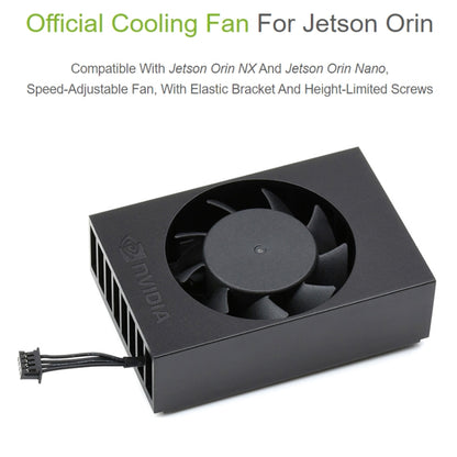 For Jetson Orin Waveshare 24076 Cooling Fan Speed Adjustable(Black) - Consumer Electronics by Waveshare | Online Shopping UK | buy2fix
