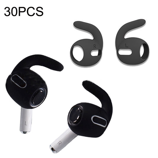 30PCS Ultra-thin Earphone Ear Caps For Apple Airpods Pro(Black) - Apple Accessories by buy2fix | Online Shopping UK | buy2fix
