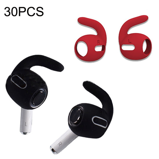 30PCS Ultra-thin Earphone Ear Caps For Apple Airpods Pro(Red) - Apple Accessories by buy2fix | Online Shopping UK | buy2fix
