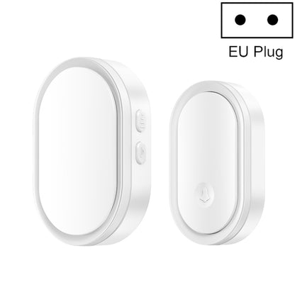 CACAZI A99 Home Smart Remote Control Doorbell Elderly Pager, Style:EU Plug(White) - Wireless Doorbell by CACAZI | Online Shopping UK | buy2fix