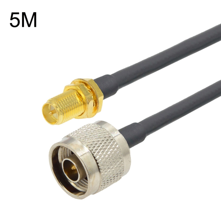 RP-SMA Female To N Male RG58 Coaxial Adapter Cable, Cable Length:5m - Connectors by buy2fix | Online Shopping UK | buy2fix