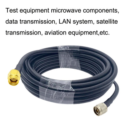 RP-SMA Male to N Male RG58 Coaxial Adapter Cable, Cable Length:1.5m - Connectors by buy2fix | Online Shopping UK | buy2fix