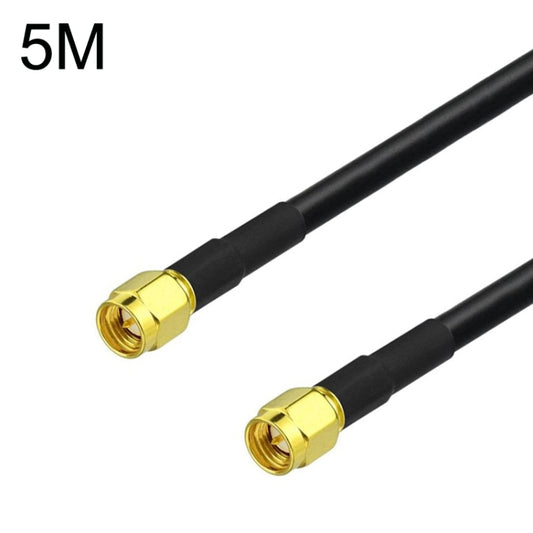 SMA Male To SMA Male RG58 Coaxial Adapter Cable, Cable Length:5m - Connectors by buy2fix | Online Shopping UK | buy2fix