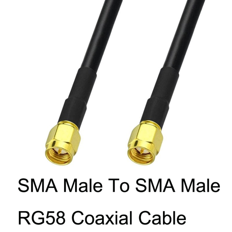 SMA Male To SMA Male RG58 Coaxial Adapter Cable, Cable Length:10m - Connectors by buy2fix | Online Shopping UK | buy2fix