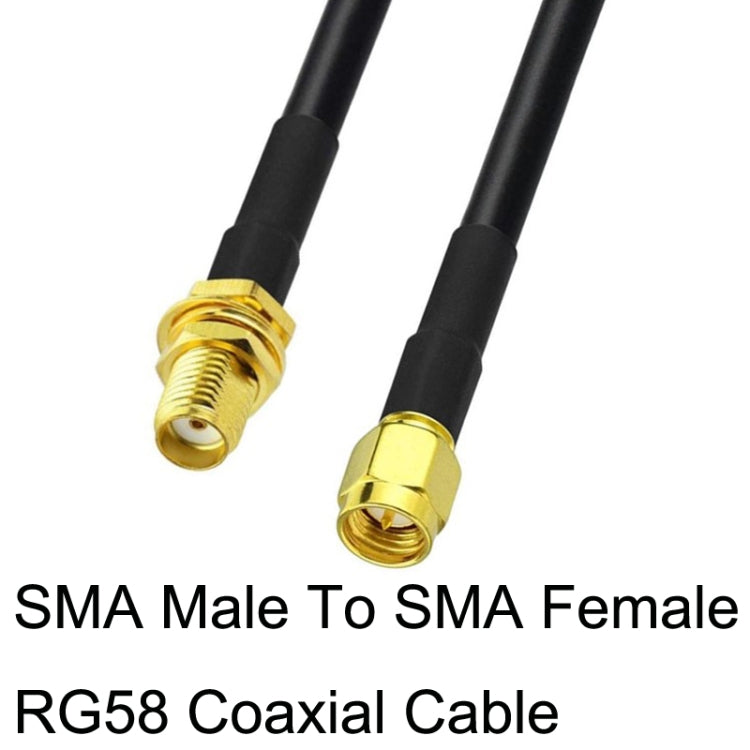 SMA Male To SMA Female RG58 Coaxial Adapter Cable, Cable Length:1.5m - Connectors by buy2fix | Online Shopping UK | buy2fix