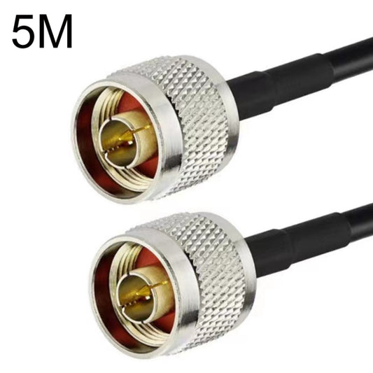 N Male To N Male RG58 Coaxial Adapter Cable, Cable Length:5m - Connectors by buy2fix | Online Shopping UK | buy2fix