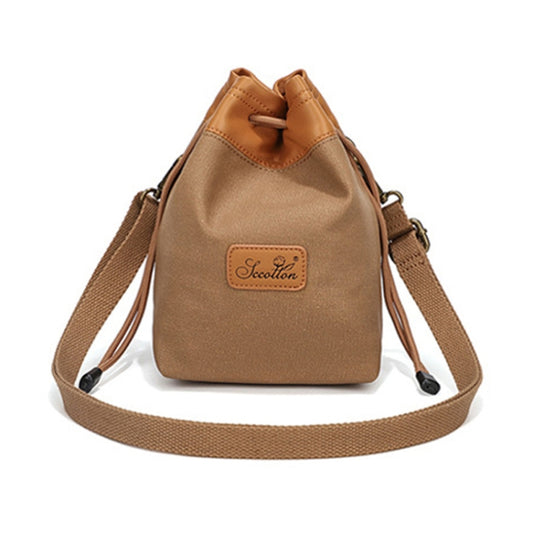 S.C.COTTON Camera Lens Protection Bag Liner Bag Waterproof Camera Storage Bag, Size: L(Khaki) - Camera Accessories by S.C.COTTON | Online Shopping UK | buy2fix