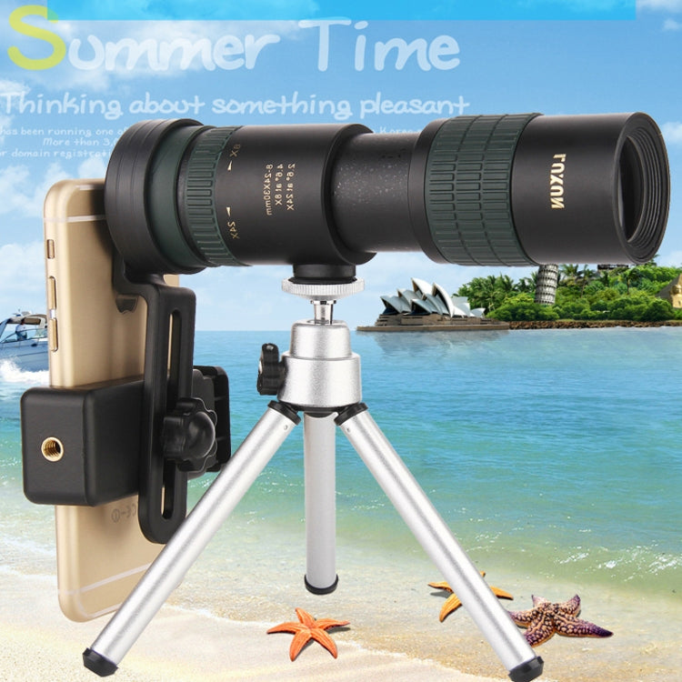 LUXUN 8-24X30 Shimmer Night Vision Single-Cylinder Variation Telescope with Phone Clip & Tripod - Telescope & Microscope by buy2fix | Online Shopping UK | buy2fix