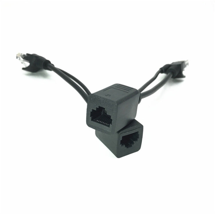 15 PCS POE Split Line Network Camera Power Splitter RJ45 Network Port Power Supply(Black) - Security by buy2fix | Online Shopping UK | buy2fix