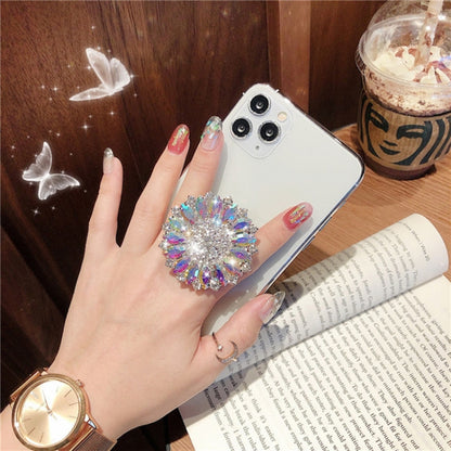 2 PCS Lazy Man Live Shooting Mobile Phone Rotating Ring Buckle Holder, Style:Full of Pearls - Ring Holder by buy2fix | Online Shopping UK | buy2fix