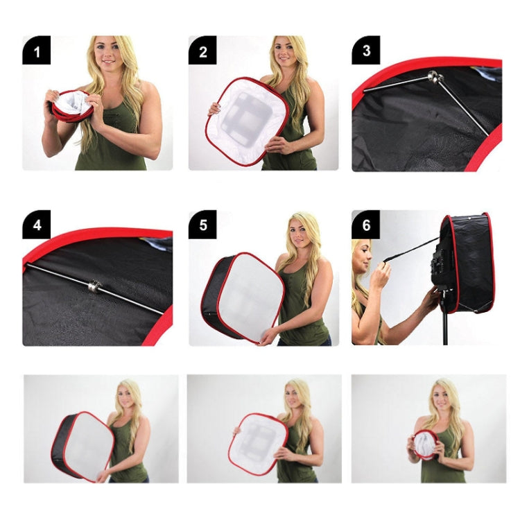 Universal Portabl Collapsible LED Video Light Softbox Diffuser for Yongnuo Godox Photographic Lighting - Camera Accessories by buy2fix | Online Shopping UK | buy2fix