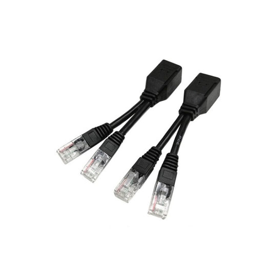 2 Sets RJ45 Network Signal Splitter Upoe Separation Cable, Style:U-01 4 Crystal Heads -  by buy2fix | Online Shopping UK | buy2fix