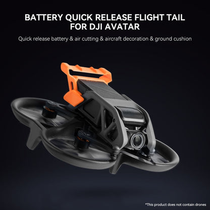 For DJI Avata RCSTQ 1379600 Battery Quick Release Flight Tail UAV Accessories(Orange) -  by RCSTQ | Online Shopping UK | buy2fix